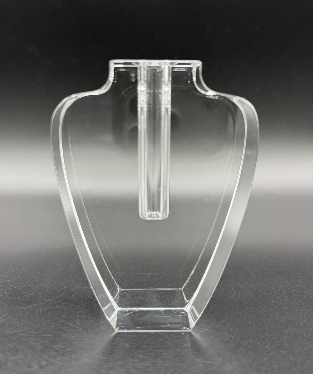 Tizo Design Clear Heavy Crystal Bud Vase 3.5” Modern Minimalist Decor
